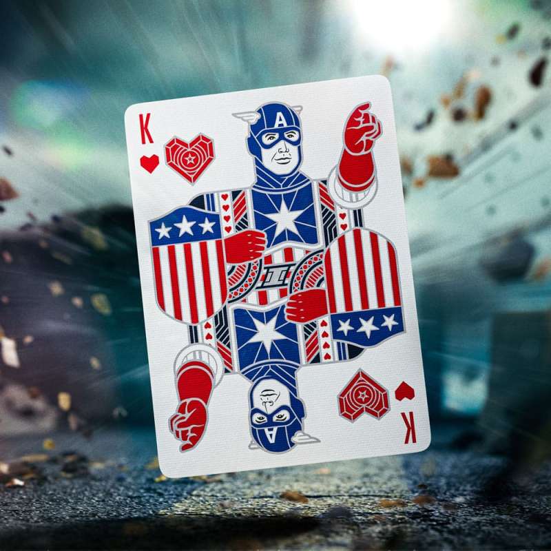 SPOTT-GR Τράπουλα Captain America Patriotic Design