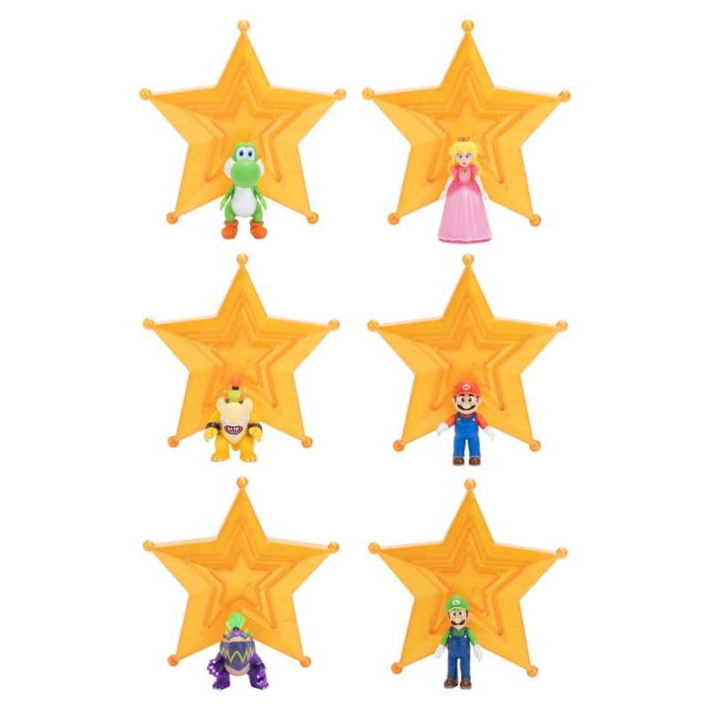 SPOTT-GR The Super Mario Galaxy Movie - Φιγούρες Δράσης με Ύψος 4cm Wave 1 (Σετ 12 Τεμάχια)