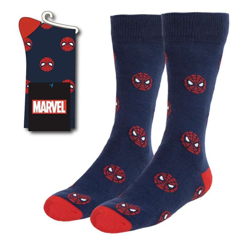 SPOTT-GR Spider-Man - Θεματικές Κάλτσες με Σχέδιο 38-45 σε Μπλε Χρώμα