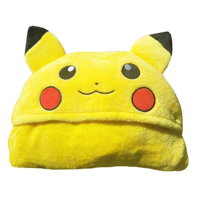 SPOTT-GR Pokémon Coral - Κουβερτάκι με Κουκούλα Pikachu 120 x 150cm