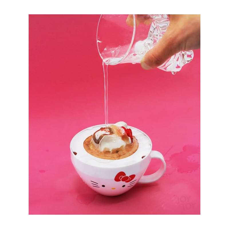 SPOTT-GR Sanrio Squishy Figures Hello Kitty Cappuccino Display (Σετ 8 Τεμαχίων)