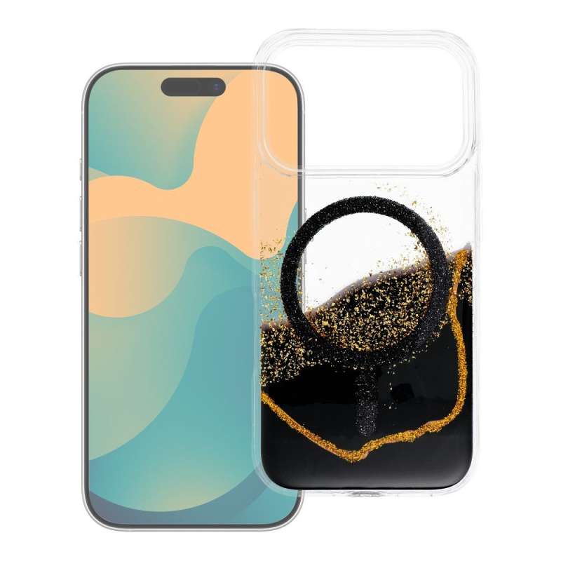 SPOTT-GR Golden Case - Θήκη για Apple iPhone 16 με Υποστήριξη MagSafe σε Μαύρο Χρώμα