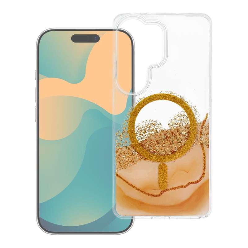 SPOTT-GR Golden Case - Θήκη για Samsung Galaxy S24 / S25 με Υποστήριξη MagSafe σε Χρυσό Χρώμα