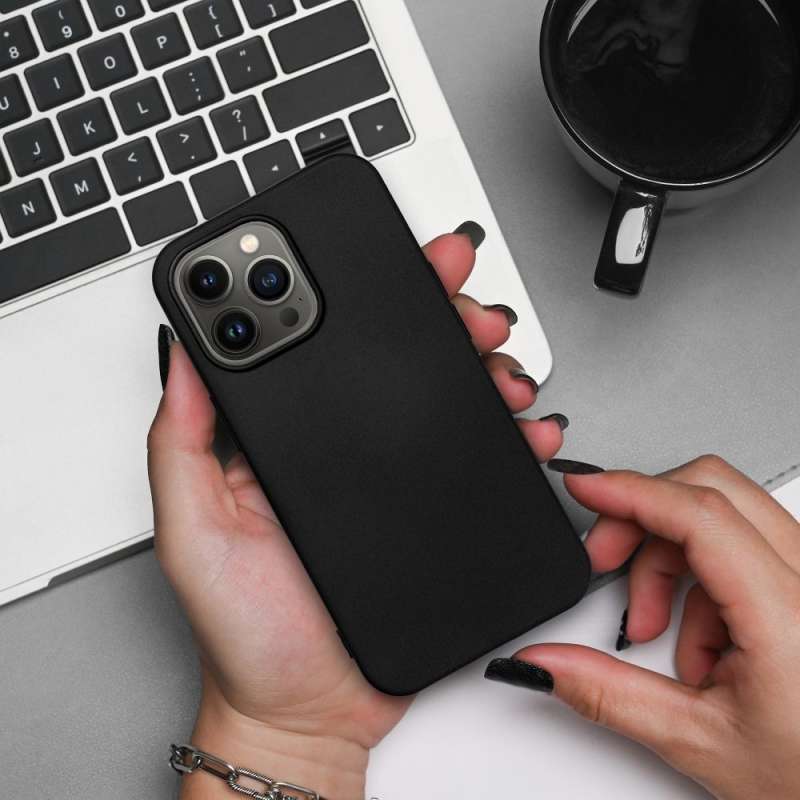 SPOTT-GR Silicone Matte - Θήκη για Xiaomi Redmi 15A σε Μαύρο Χρώμα
