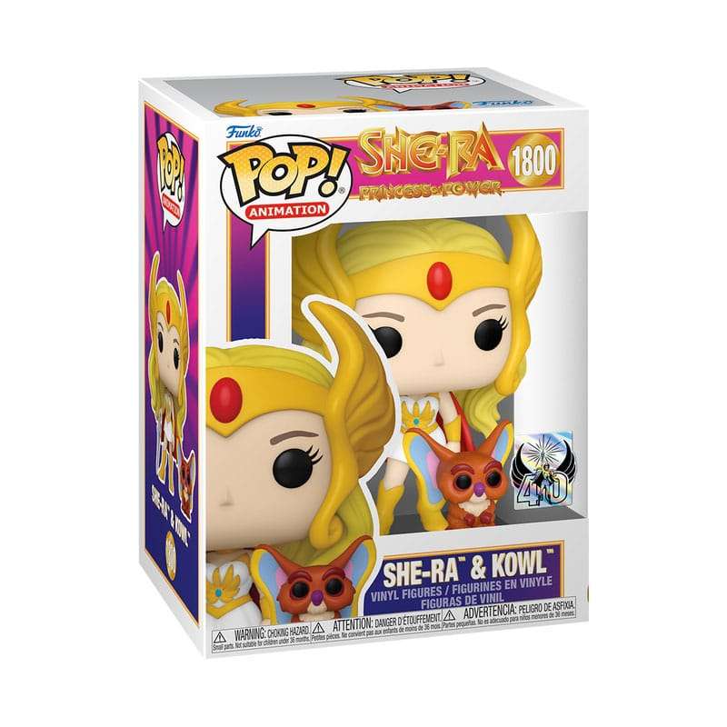 SPOTT-GR Masters of The Universe POP! & Buddy - Φιγούρα Βινυλίου She-Ra w/Kowl με Ύψος 9cm
