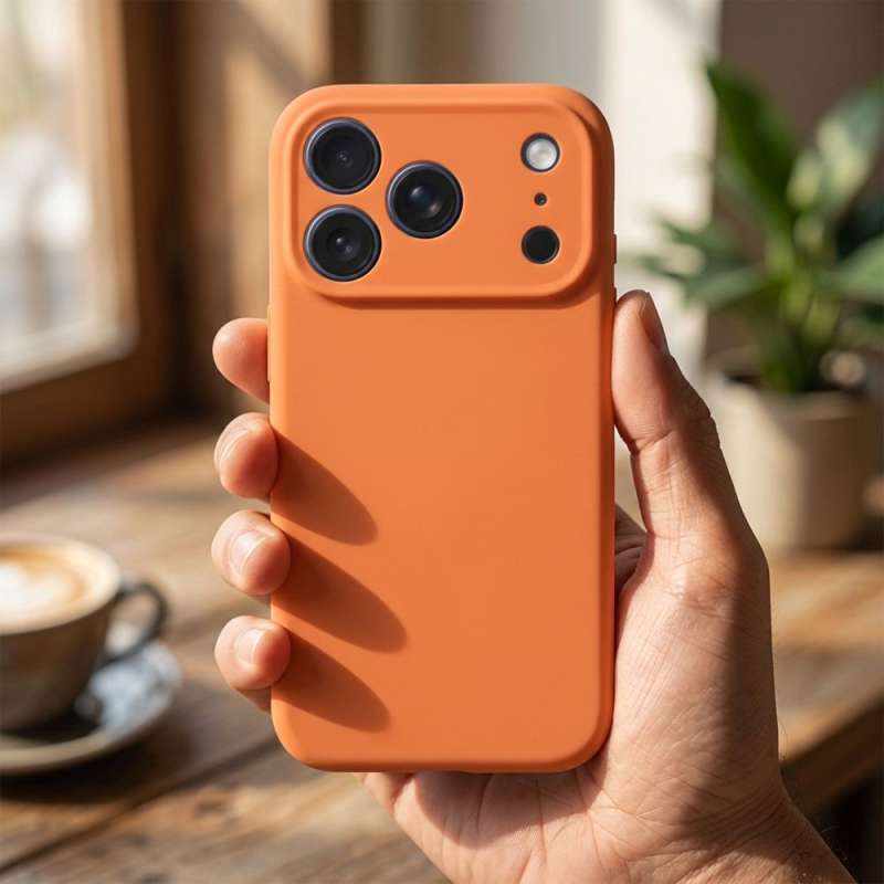 SPOTT-GR Forcell F-Protect Rubber Premium - Θήκη για Apple iPhone 17 Pro Max με Υποστήριξη MagSafe σε Πορτοκαλί Χρώμα