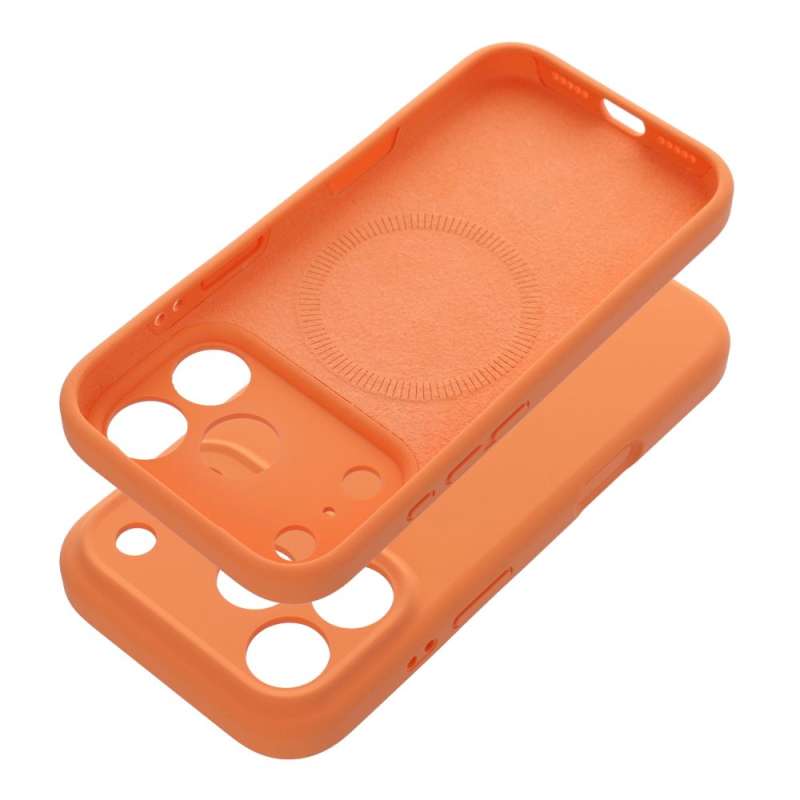 SPOTT-GR Forcell F-Protect Rubber Premium - Θήκη για Apple iPhone 17 Pro με Υποστήριξη MagSafe σε Πορτοκαλί Χρώμα