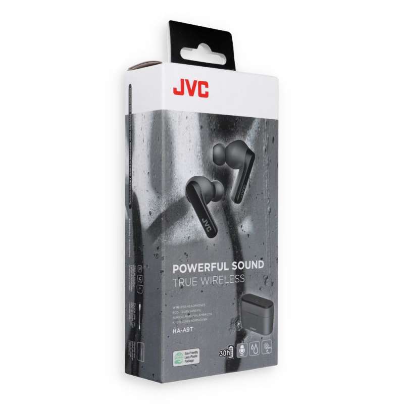 SPOTT-GR JVC HAA9TBE - Ασύρματα In-Ear Ακουστικά Bluetooth σε Μαύρο Χρώμα