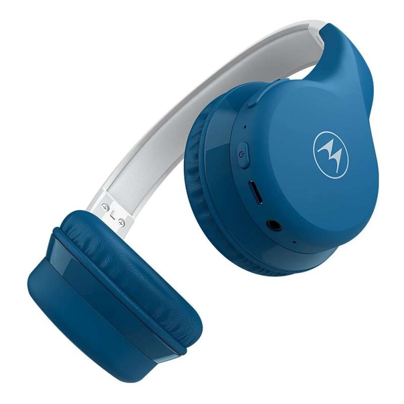 SPOTT-GR Motorola JR300 - Ασύρματα Over-Ear Aκουστικά Bluetooth Μπλε / Γκρι