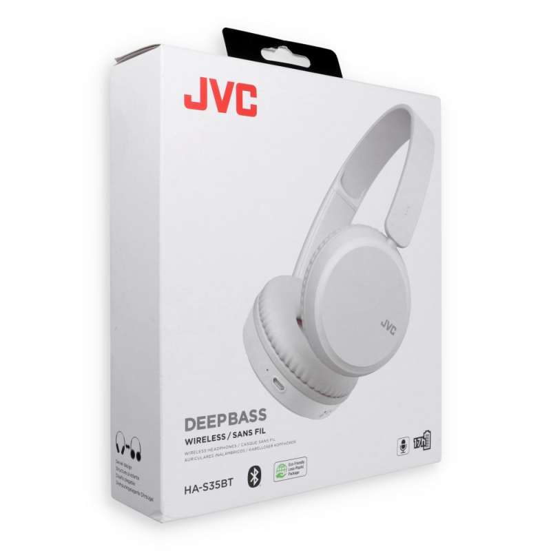 SPOTT-GR JVC HAS35BTBU - Ασύρματα Over-Ear Aκουστικά Bluetooth σε Άσπρο Χρώμα
