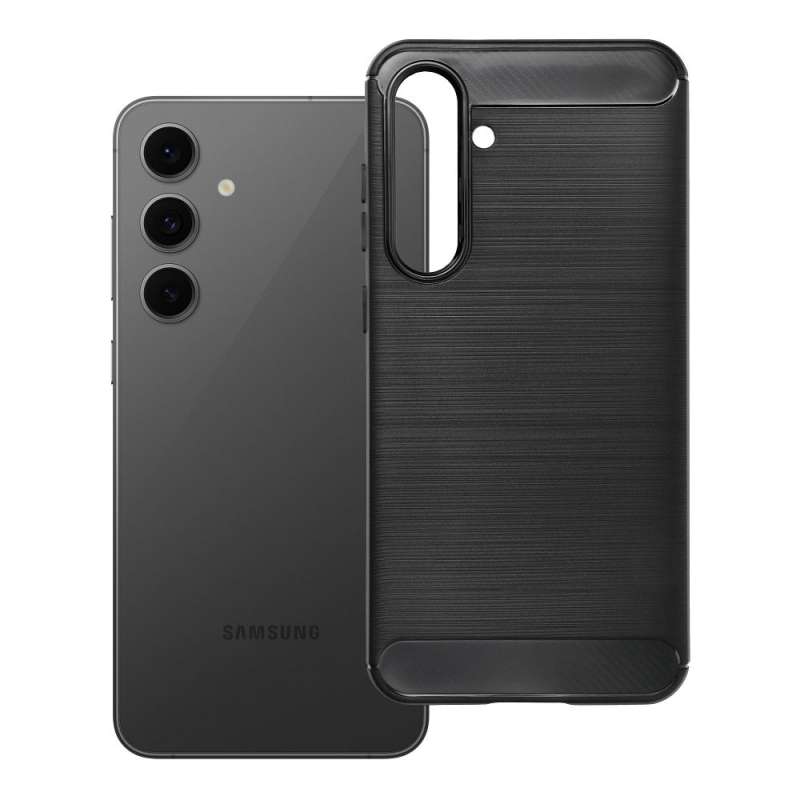 SPOTT-GR Carbon 2.0 Case - Θήκη για Samsung Galaxy S24 FE σε Μαύρο Χρώμα