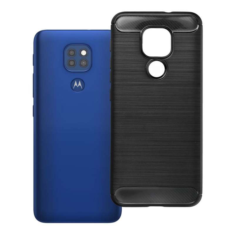 SPOTT-GR Carbon 2.0 Case - Θήκη για Motorola Moto G9 Play / E7 Plus σε Μαύρο Χρώμα