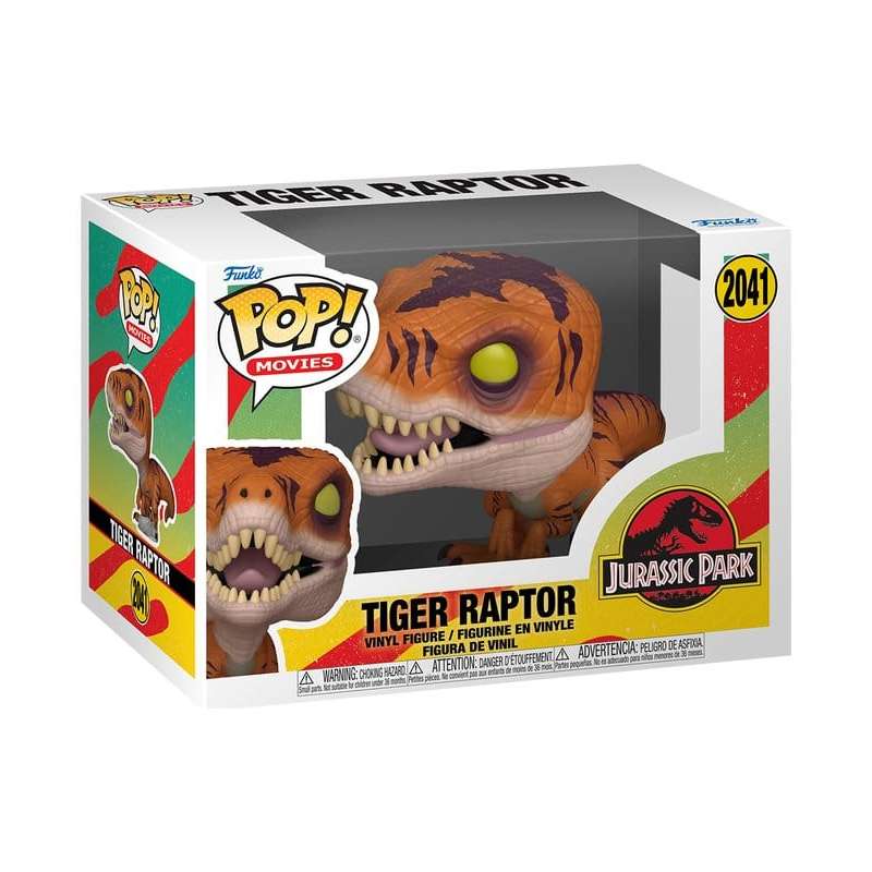 SPOTT-GR Jurassic Park POP! Movies - Φιγούρα Βινυλίου Tiger Raptor με Ύψος 9cm