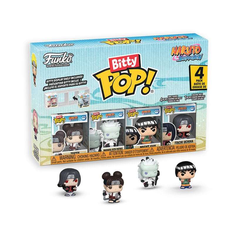 SPOTT-GR Naruto Shippuden Bitty POP! - Φιγούρες Βινυλίου Battles με Ύψος 2.5cm (4-Pack)