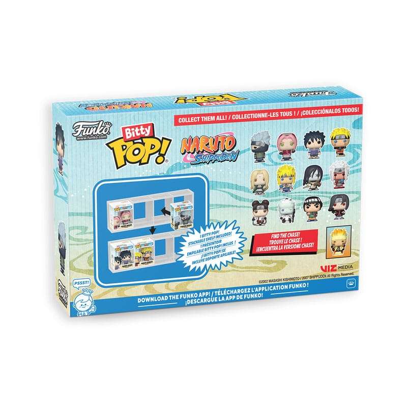 SPOTT-GR Naruto Shippuden Bitty POP! - Φιγούρες Βινυλίου Battles με Ύψος 2.5cm (4-Pack)