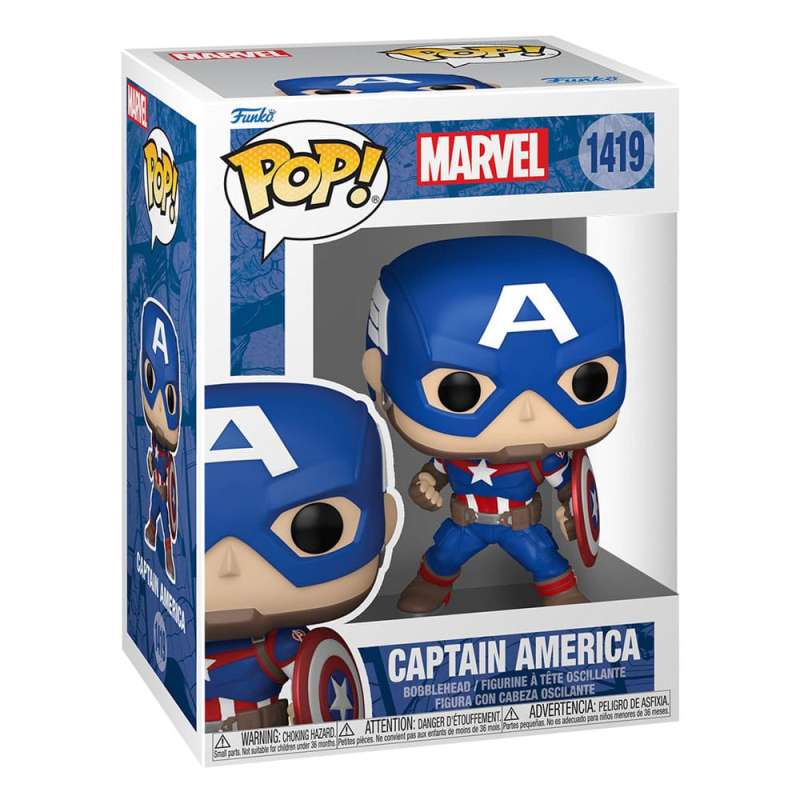 SPOTT-GR Marvel New Classics POP! - Φιγούρα Βινυλίου Captain America με Ύψος 9cm