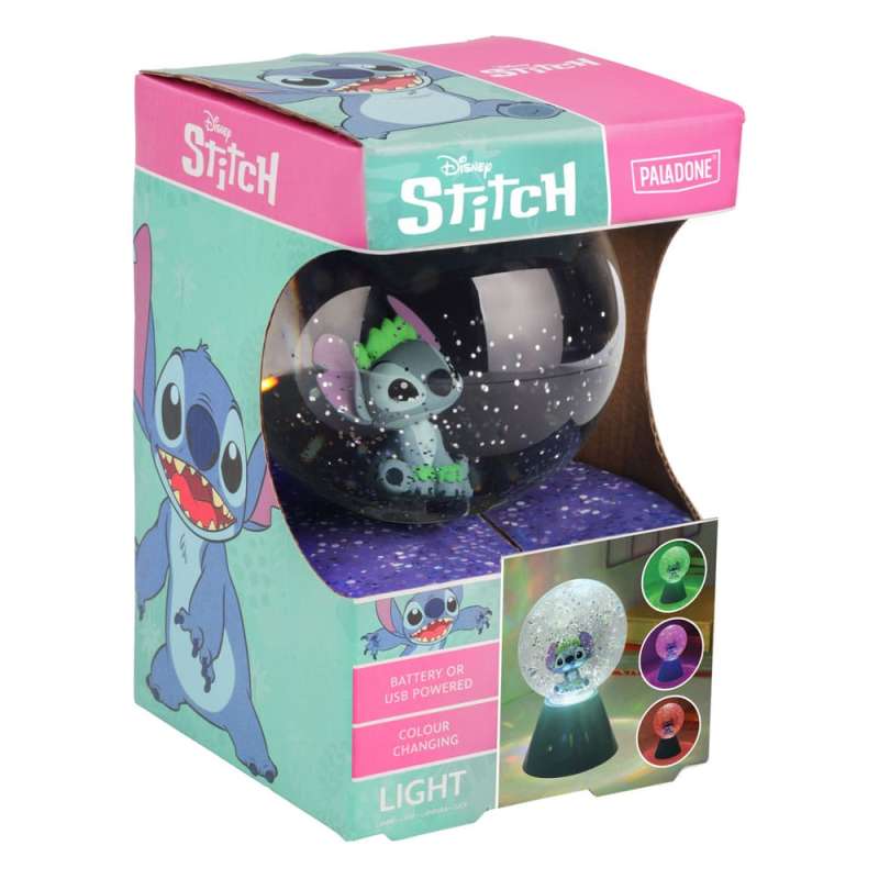 SPOTT-GR Lilo & Stitch - Φωτιστικό Γραφείου Stitch Glitter Ball με Ύψος 17cm