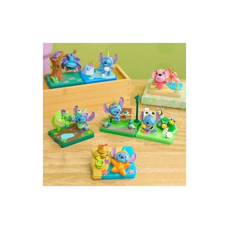 SPOTT-GR Stitch Happy Haul Collectible Figure Blind Boxes Goes Wild (Σετ 8 Τεμαχίων)