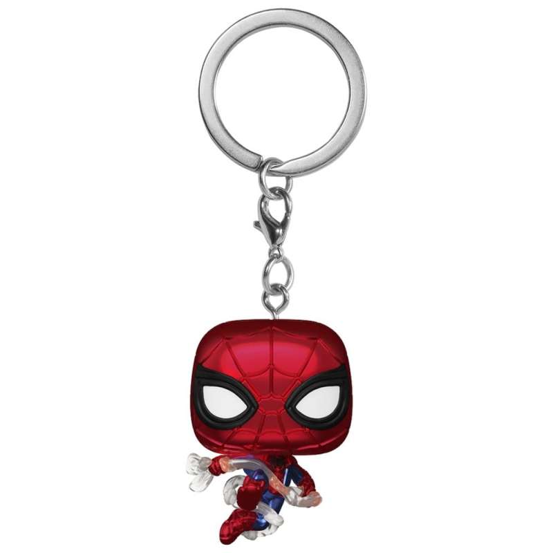 SPOTT-GR Spider-Man: Brand New Day Pocket POP! - Μπρελόκ Βινυλίου με Ύψος 4cm Spider-Man (Metallic) Display (Σετ 12 Τεμάχια)