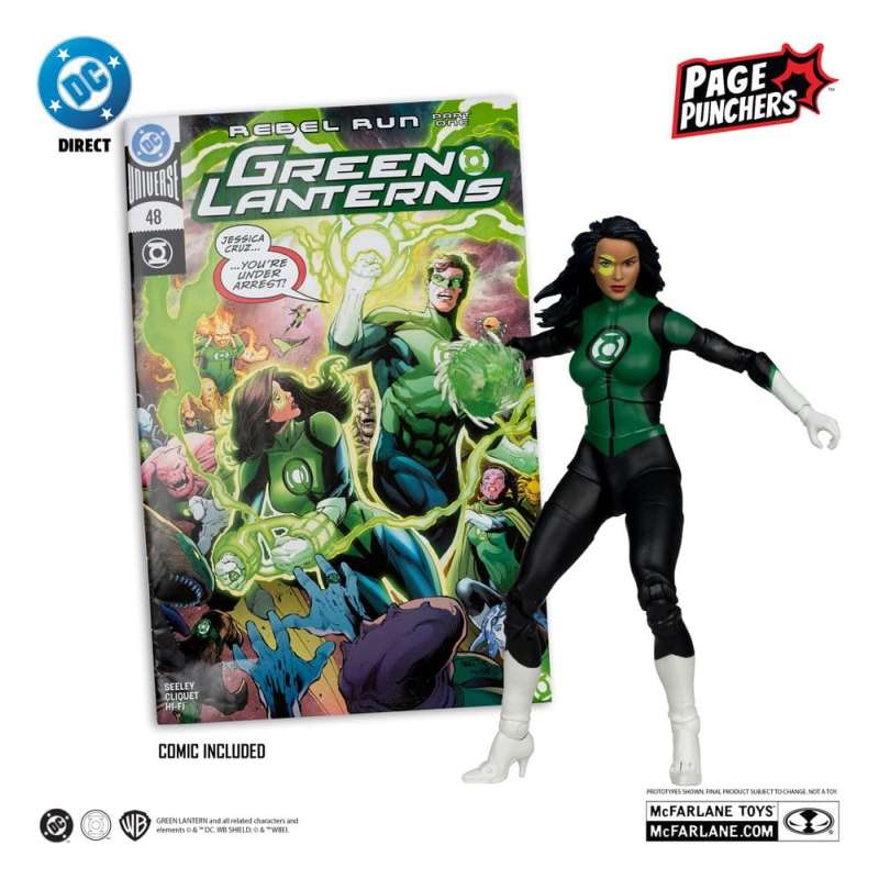 SPOTT-GR DC Direct Page Punchers - Φιγούρα Δράσης Jessica Cruz (Green Lanterns # 48) (Red Platinum Edition) με Ύψος 18cm