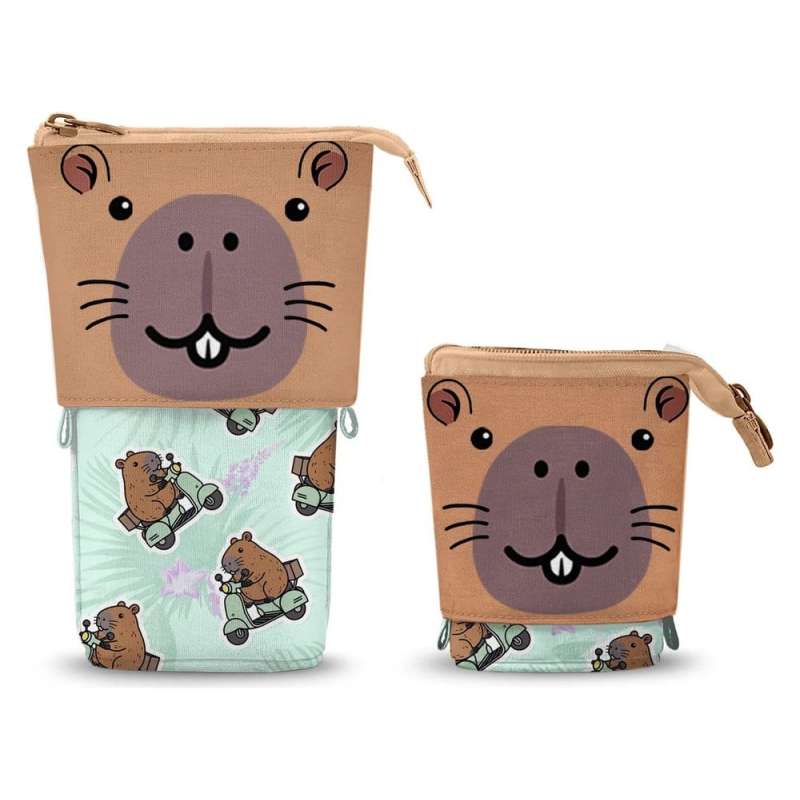 SPOTT-GR Oh My Pop! Cute - Κασετίνα Capybara σε Καφέ Χρώμα