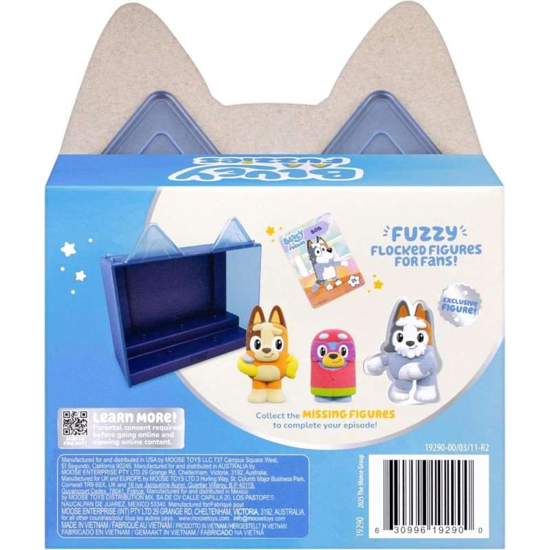 SPOTT-GR Bluey Fuzzies Episode Pack - Μίνι Φιγούρες Display (Σετ 12 Τεμάχια)