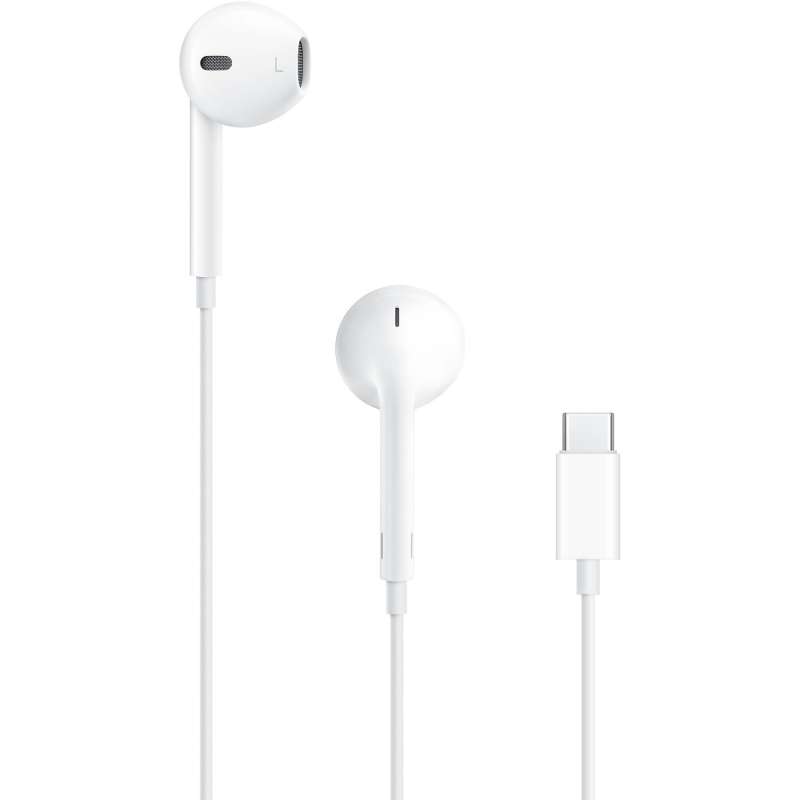 SPOTT-GR Apple Earpods A3046 - Γνήσια Ενσύρματα In-Ear Ακουστικά με Υποδοχή Type-C (Antistatic Package) σε Άσπρο Χρώμα