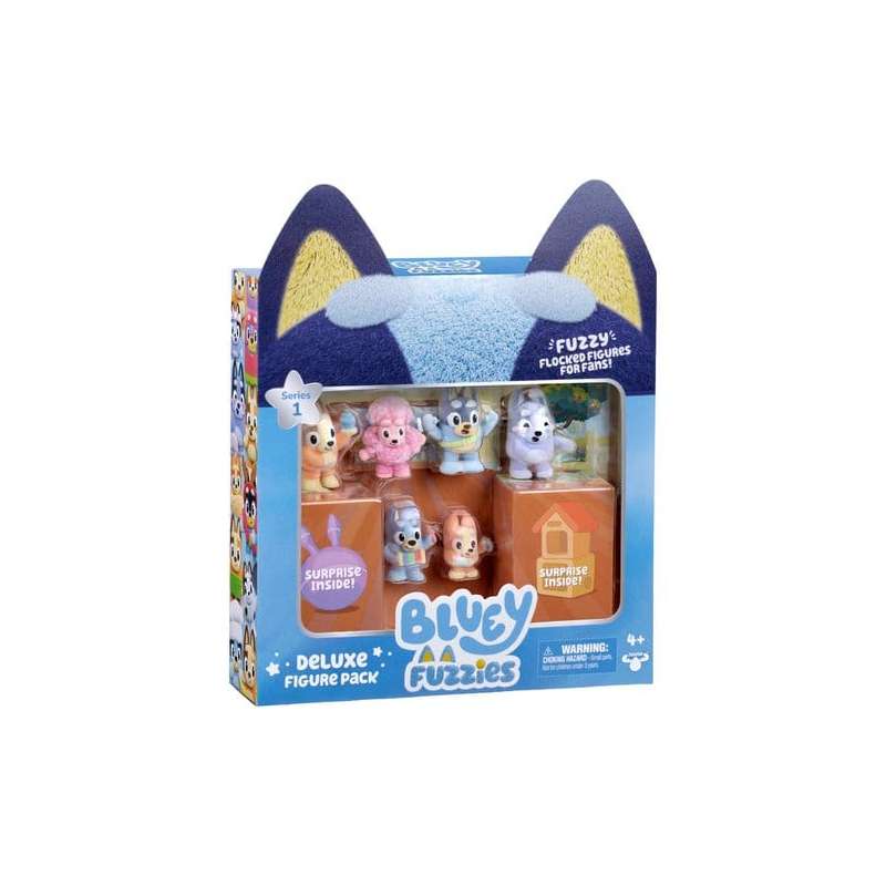 SPOTT-GR Bluey Fuzzies Deluxe - Φιγούρες Bluey Σετ