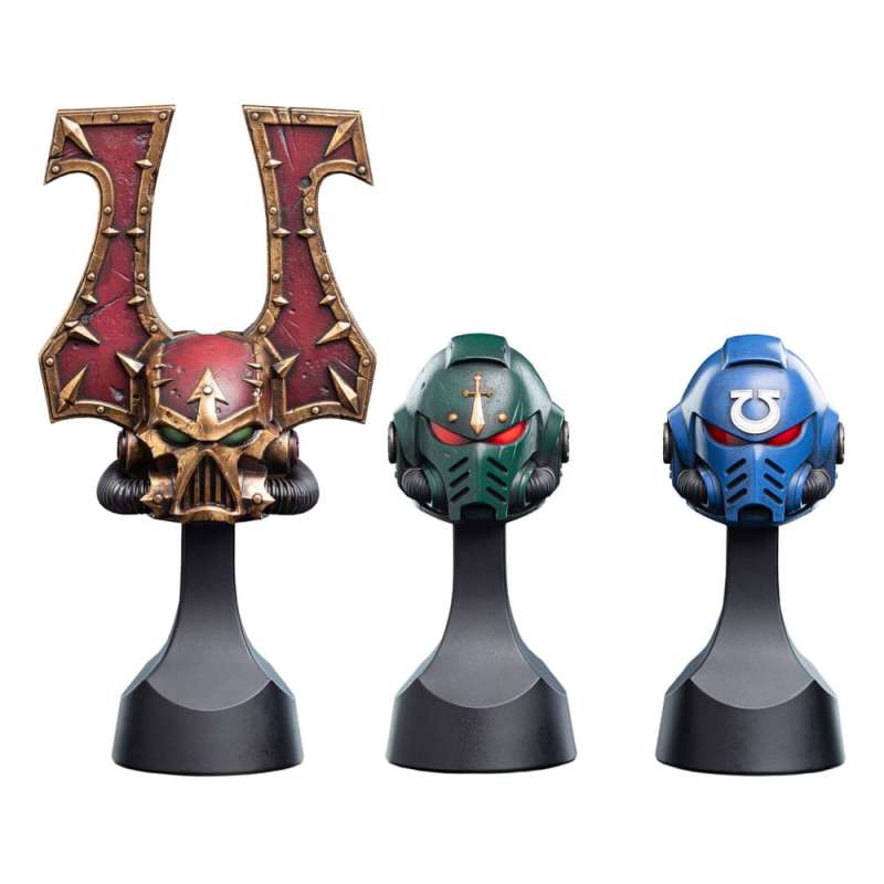 SPOTT-GR Warhammer 40,000 - Ρέπλικα (Αναλογία 1/4) Dark Angels Helm με Ύψος 12cm
