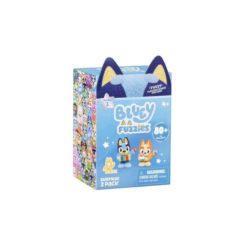 SPOTT-GR Bluey Fuzzies - Φιγούρες 2-Pack Bluey Display (Σετ 23 Τεμάχια)