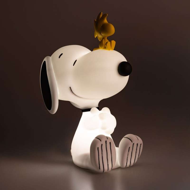 SPOTT-GR Peanuts - Φωτιστικό Snoopy με Υποδοχή Type-C σε Άσπρο Χρώμα
