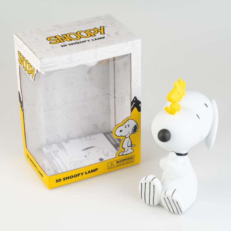 SPOTT-GR Peanuts - Φωτιστικό Snoopy με Υποδοχή Type-C σε Άσπρο Χρώμα