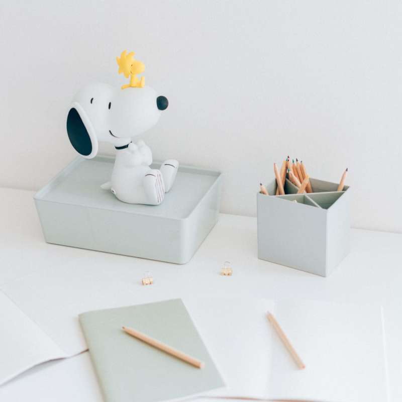 SPOTT-GR Peanuts - Φωτιστικό Snoopy με Υποδοχή Type-C σε Άσπρο Χρώμα