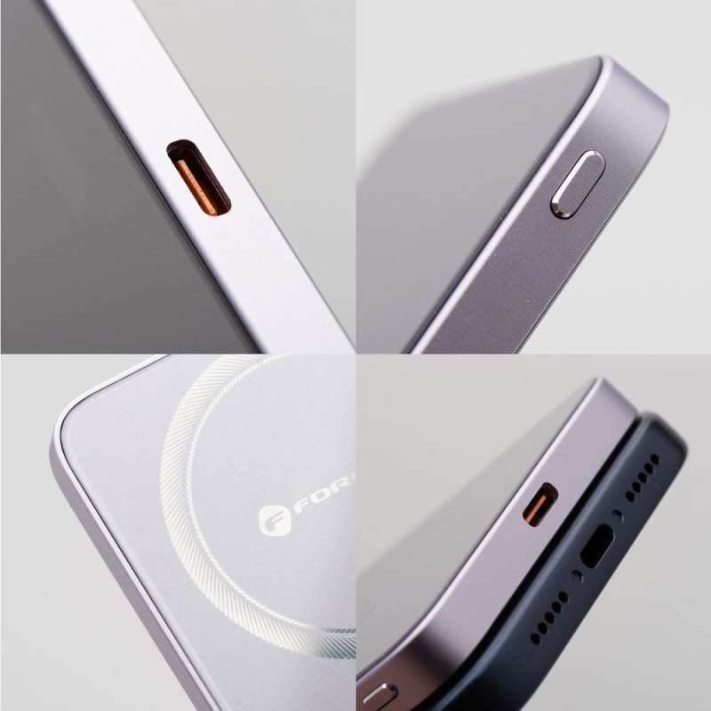 SPOTT-GR Forcell F-Energy F5K8 Super Slim - Power Bank με Υποστήριξη MagSafe PD3.0 QC 4.0 15W 5000mAh σε Μωβ Χρώμα