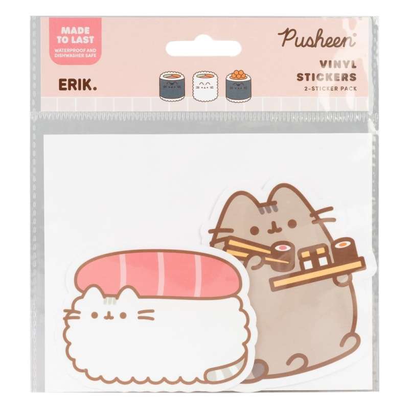 SPOTT-GR Pusheen - Αυτοκόλλητα Βινυλίου Sushi Roll Vol. 1 (Σετ 2 Αυτοκόλλητα)