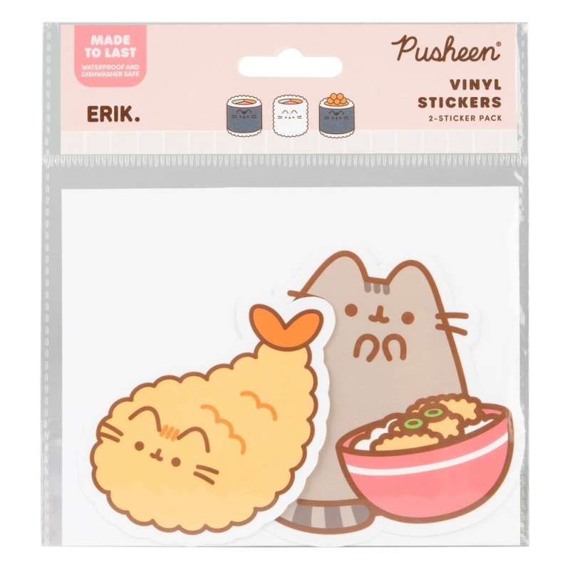 SPOTT-GR Pusheen - Αυτοκόλλητα Βινυλίου Sushi Roll Vol. 2 (Σετ 2 Αυτοκόλλητα)