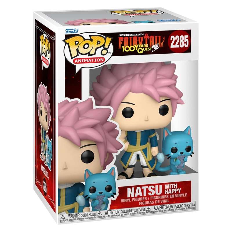 SPOTT-GR Fairy Tail-100 Years Quest POP! Animation - Φιγούρα Βινυλίου Natsu & Happy με Ύψος 9cm