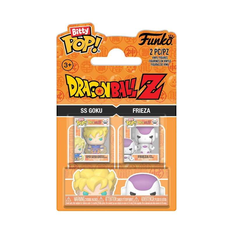 SPOTT-GR Dragon Ball Bitty POP! - Φιγούρες Βινυλίου 2-Pack Goku & Freiza με Ύψος 2.5cm
