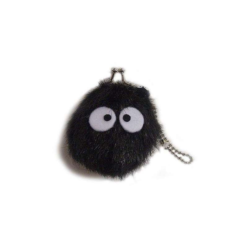 SPOTT-GR My Neighbor Totoro - Μίνι Λούτρινο Πορτοφολάκι Soot Sprite με Ύψος 8cm σε Μαύρο Χρώμα