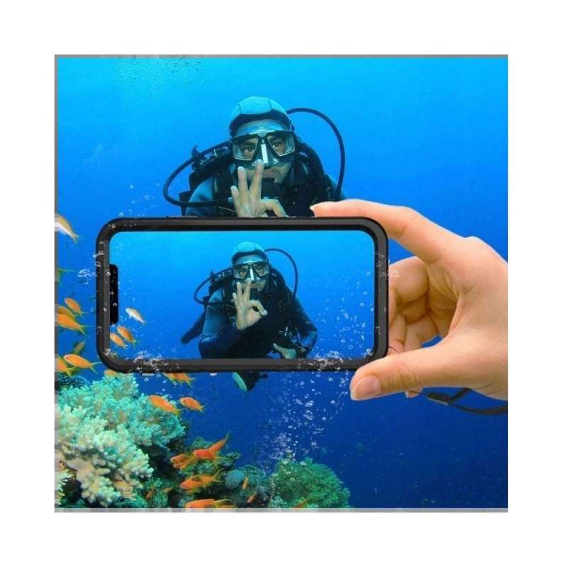 SPOTT-GR Shellbox Dot Waterproof Case Αδιάβροχη Θήκη με Υποστήριξη MagSafe για Apple iPhone 16 Pro σε Μαύρο Χρώμα