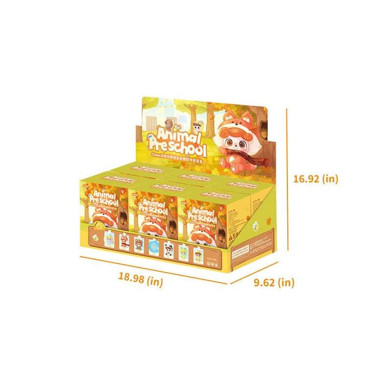 SPOTT-GR QKid: Animal Preschool Series - Φιγούρες σε Blind Box με Ύψος 18cm Display (Σετ 6 Τεμάχια)