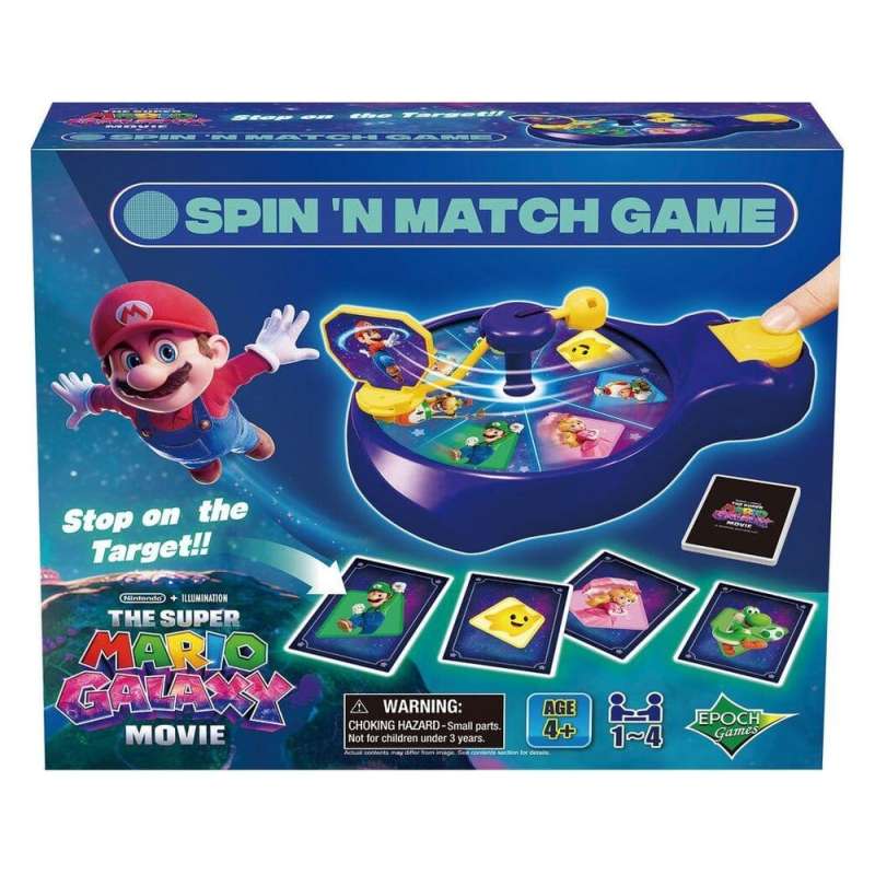 SPOTT-GR Επιτραπέζιο Παιχνίδι Super Mario: Galaxy Movie Spin'n Match