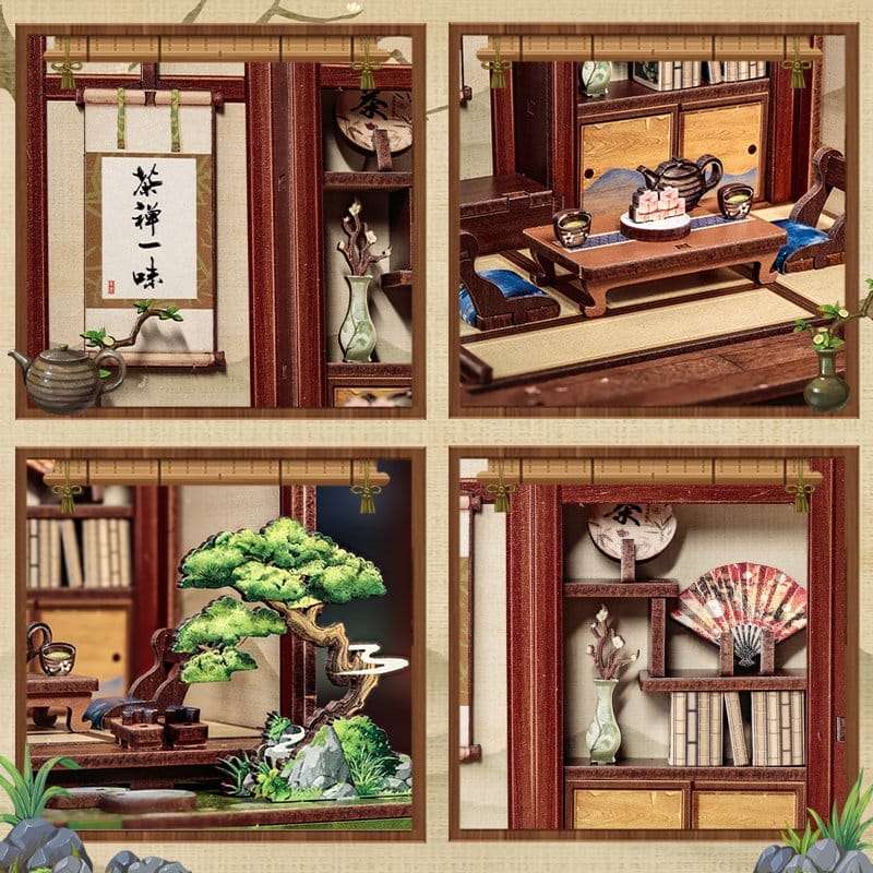 SPOTT-GR Miniature House - Κιτ Μοντελισμού Kirishima Cha-an με Διαστάσεις 19 x 14cm