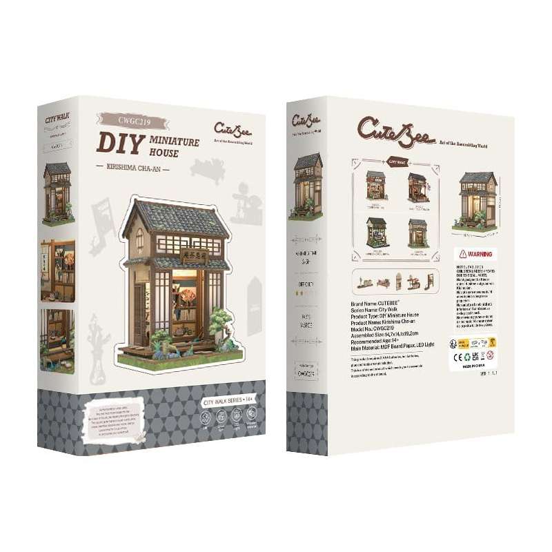 SPOTT-GR Miniature House - Κιτ Μοντελισμού Kirishima Cha-an με Διαστάσεις 19 x 14cm
