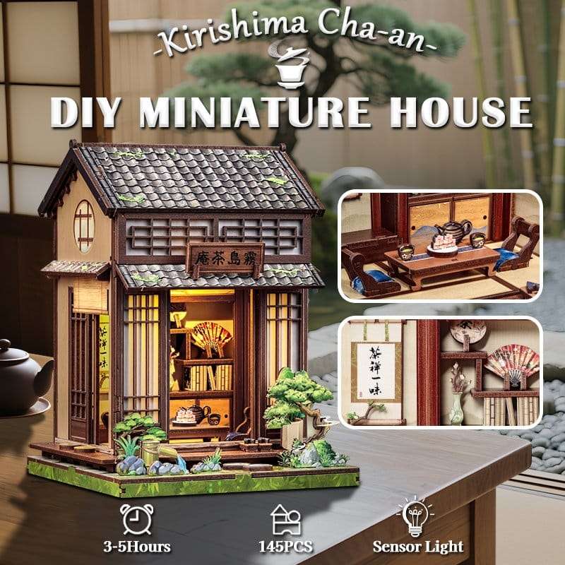 SPOTT-GR Miniature House - Κιτ Μοντελισμού Kirishima Cha-an με Διαστάσεις 19 x 14cm