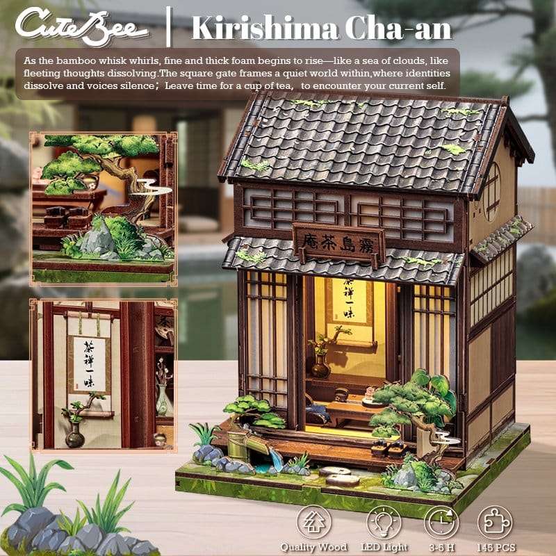 SPOTT-GR Miniature House - Κιτ Μοντελισμού Kirishima Cha-an με Διαστάσεις 19 x 14cm