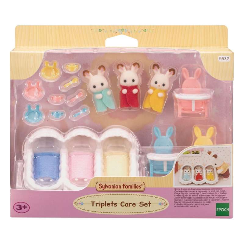 SPOTT-GR Sylvanian Families: Triplets - Παιχνίδι Φροντίδας για Παιδιά