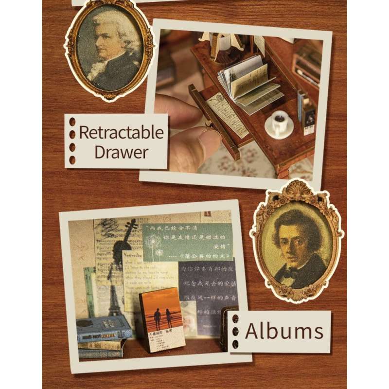 SPOTT-GR Book Nook The Secret Rhythm - Διόραμα με Διαστάσεις 23 x 11cm