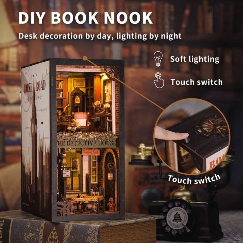 SPOTT-GR Book Nook Rose Detective Agency - Διόραμα με Διαστάσεις 23 x 11cm