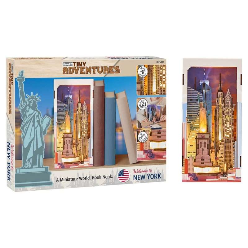 SPOTT-GR Revell Tiny Adventures Book Nook - Διόραμα New York με Ύψος 18cm